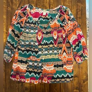 Lucky Brand Multi-Colored Top